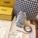 8BS010 Fendi 蓝色牛仔布迷你手袋 Fendi女包 芬迪迷你水桶包 蓝色