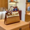 爱马仕 Mini Kelly 19cm 金棕色 金扣 一级 美洲 鳄鱼皮 臻品级别