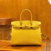 爱马仕 Birkin 30cm 琥珀黄 Epsom掌纹小牛皮 金扣 原版蜜蜡线 顶级手工缝制