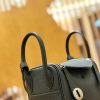 爱马仕 Lindy 18cm 经典黑 全手工缝制 小琳迪