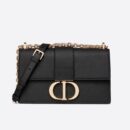 M9208 Dior 30 Montaigne 链条包 粒面牛皮革 黑色