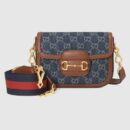 658574 Gucci 马衔扣1955系列迷你手袋 Gucci马鞍包 深蓝色