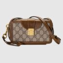 614368 Gucci 饰搭扣迷你手袋 Gucci男士迷你手拿斜挎包
