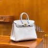 43209964562a8ea.jpg 爱马仕 Birkin 25cm 雾蓝 Togo小牛皮 金扣 原版蜜蜡线 顶级手工缝制