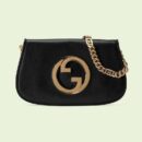 699268 Gucci Blondie系列肩背包 圆形互扣式双G单肩包 黑色