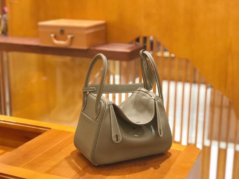 爱马仕 Lindy 26cm 大象灰 Togo 牛皮 银扣 原版蜜蜡线 顶级手缝