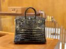 爱马仕 Birkin 铂金包 经典黑 一级皮 尼罗鳄鱼皮 臻品级别 金扣 25cm