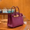 爱马仕 Birkin 30cm. Touch 系列 哑光鳄鱼皮拼牛皮 葡萄紫 高订版本