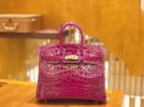 爱马仕 Birkin 铂金包 天方夜谭紫 美洲 方块印 25cm