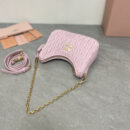 miumiu缪缪*5BH211单肩包粉色免检版