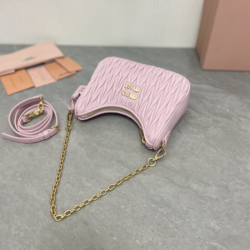 miumiu缪缪*5BH211单肩包粉色免检版 - Image 5