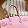 爱马仕 Birkin 30cm 锦葵紫 Togo小牛皮 银扣 原版蜜蜡线 顶级手工缝制