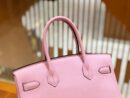 爱马仕 Birkin 30cm 锦葵紫 Togo小牛皮 银扣 原版蜜蜡线 顶级手工缝制
