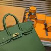45bc7700e906f23.jpg 爱马仕 Birkin 25cm ( 铂金包) Togo小牛皮 丛林绿 原版蜜蜡线 全手工缝制