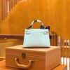 爱马仕 Mini Kelly 19cm 微风蓝 金扣 新增现货
