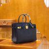 爱马仕 Birkin 30cm 午夜蓝 Epsom掌纹小牛皮 金扣 原版蜜蜡线 顶级手缝
