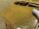 爱马仕 Birkin铂金包 褐绿色 一级皮 美洲鳄鱼 进口原料 顶级手缝工艺 25cm