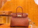 爱马仕 Birkin 铂金包 尼罗鳄鱼皮 蜜糖棕 30cm