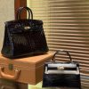 爱马仕 Birkin 25cm 2代19cm 黑色 美洲 尼罗 鳄鱼皮