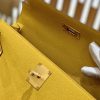爱马仕 Kelly 28cm 琥珀黄 金扣 掌纹牛皮 全手工缝制 现货