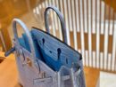 爱马仕 Birkin 30cm 北方蓝 银扣 一级皮 尼罗鳄鱼皮 臻品级别