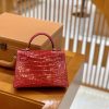 47b10a621b39fa1.jpg 爱马仕 Mini Kelly 19cm 极致粉 金扣 亮光 美洲鳄鱼皮 全手工缝制