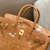 爱马仕 Birkin 25cm 太妃金 一级美洲鳄 金扣 原版蜜蜡线 顶级手工