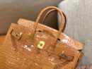 爱马仕 Birkin 25cm 太妃金 一级美洲鳄 金扣 原版蜜蜡线 顶级手工