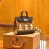 爱马仕 Birkin 20cm 限量版小房子 金棕色 Epsom拼鳄鱼皮 顶级全手缝工序