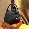 爱马仕 Lindy琳迪包 经典黑 德国进口togo牛皮 全手工缝制 金扣 30cm