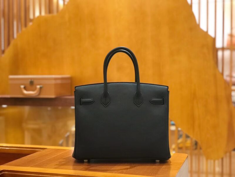 爱马仕 Birkin 30cm 经典黑 Swift 牛皮 金扣 原版蜜蜡线 顶级手工缝制 - Image 3