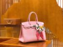 爱马仕 Birkin 30cm 锦葵紫 Togo小牛皮 银扣 原版蜜蜡线 顶级手工缝制