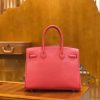 爱马仕 Birkin 30cm 唇膏粉 Togo小牛皮 银扣 原版蜜蜡线 顶级手工缝制