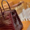 爱马仕 Birkin 30cm 波尔多酒红 尼罗鳄鱼皮 金扣 原版蜜蜡线 顶级手缝 现货