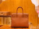 爱马仕 Birkin 30cm 金棕 一级尼罗鳄 金扣 原版蜜蜡线 顶级手缝