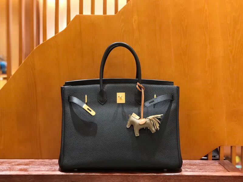 爱马仕 Birkin 铂金包 经典黑 小牛皮 银扣 40cm 男士首选