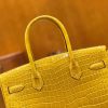 爱马仕 Birkin 30cm 琥珀黄 一级野生湾鳄 金扣 原版蜜蜡线 顶级手缝