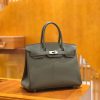 爱马仕 Birkin 30cm 锡器灰 Togo小牛皮 银扣 原版蜜蜡线 顶级手工缝制