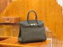 爱马仕 Birkin 30cm 锡器灰 Togo小牛皮 银扣 原版蜜蜡线 顶级手工缝制