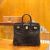 爱马仕 Birkin 25cm 鳄鱼皮 茄子紫 不是黑色哦