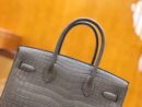 爱马仕 Birkin 30cm 巴黎灰 冰川灰 尼罗鳄鱼皮 银扣 原版蜜蜡线 顶级手缝 现货