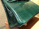 爱马仕 Birkin铂金包 祖母绿 一级皮 湾鳄鱼皮 倒V 进口原料 顶级手缝工艺 30cm