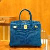 4e7c5b2b959b29b.jpg 爱马仕 Birkin 铂金包 倒V 伊滋密尔蓝 湾鳄 25cm