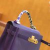 爱马仕 Kelly 32cm 梦幻紫 进口togo小牛皮 蜡线 全手工缝制