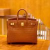爱马仕 Birkin 30cm 雾面 尼罗鳄鱼皮 蜜糖棕 金扣 全手工缝制