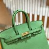 爱马仕 Birkin 25cm 牛油果绿 Togo小牛皮 金扣 原版蜜蜡线 顶级手工缝制