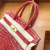 爱马仕 新增现货 birkin 铂金包 法拉利红 一级鳄鱼皮 30cm
