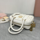 miumiu缪缪TooPretty系列5BB123保龄球手袋白色