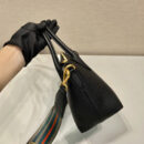 Prada*VitelloDino系列手提斜挎包1BA111黑色免检版