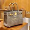 爱马仕 Birkin 30cm 斑鸠灰 金扣 一级皮 尼罗鳄鱼皮 臻品级别